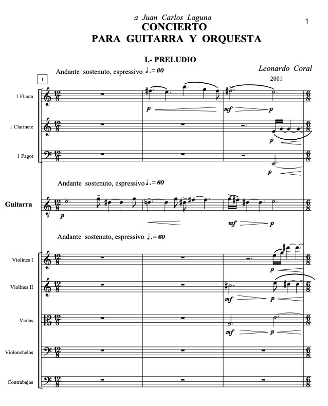 Preview: Concierto para guitarra y orquesta